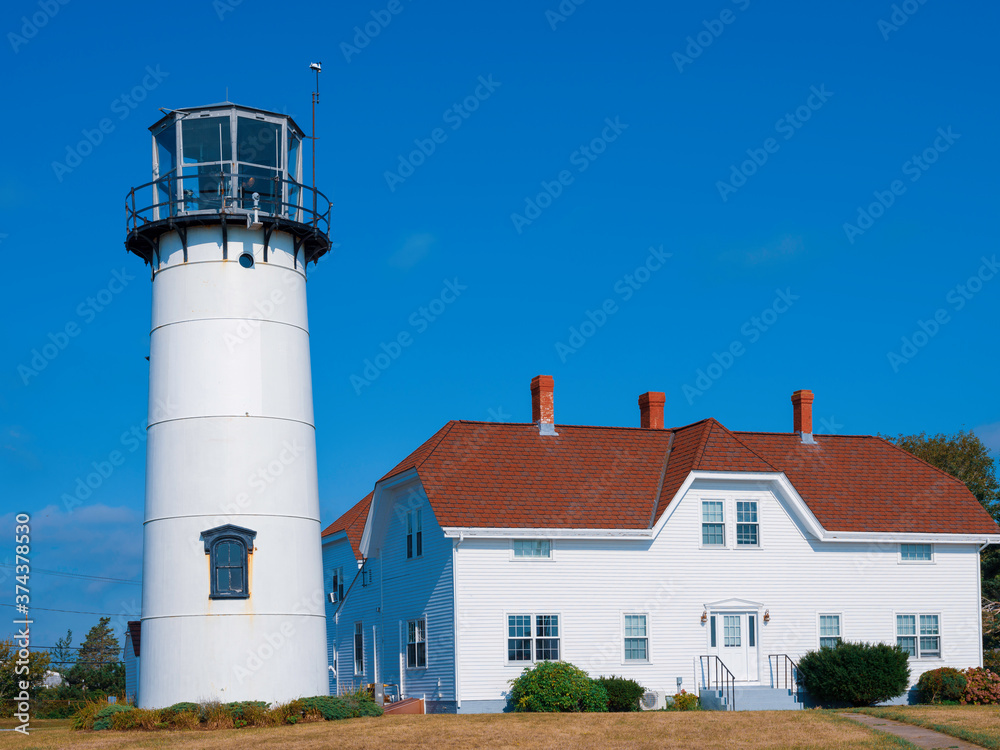 Chatham Light Lighthouse on Cape Cod Island in Massachusetts
