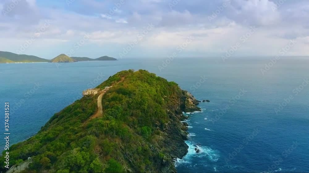 Road on peninsula on Ko Samui island Road on peninsula on Ko Samui island