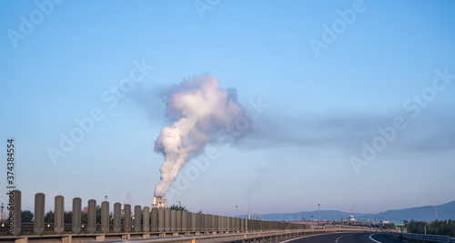Industrial pollution over the city © Roberto Sorin