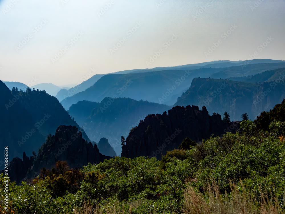 Obraz premium Dimensions of the Black Canyon