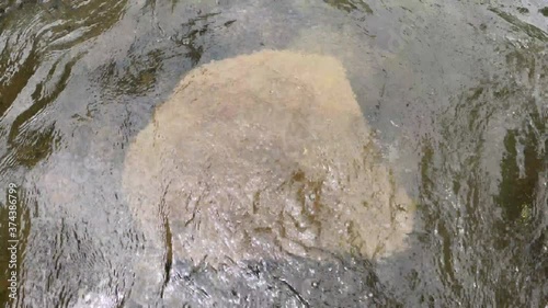 Tablet under water