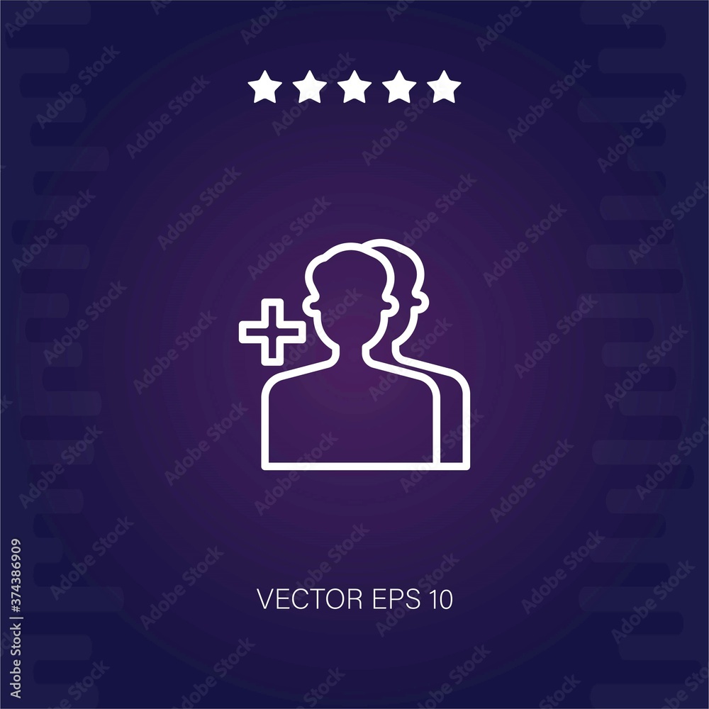 add user vector icon modern illustartion add user vector icon modern illustartion