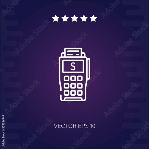 point of service vector icon modern illustartion