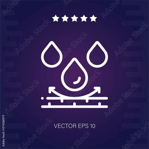 water resistant vector icon modern illustartion