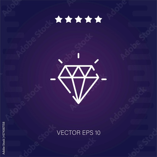diamond vector icon modern illustartion