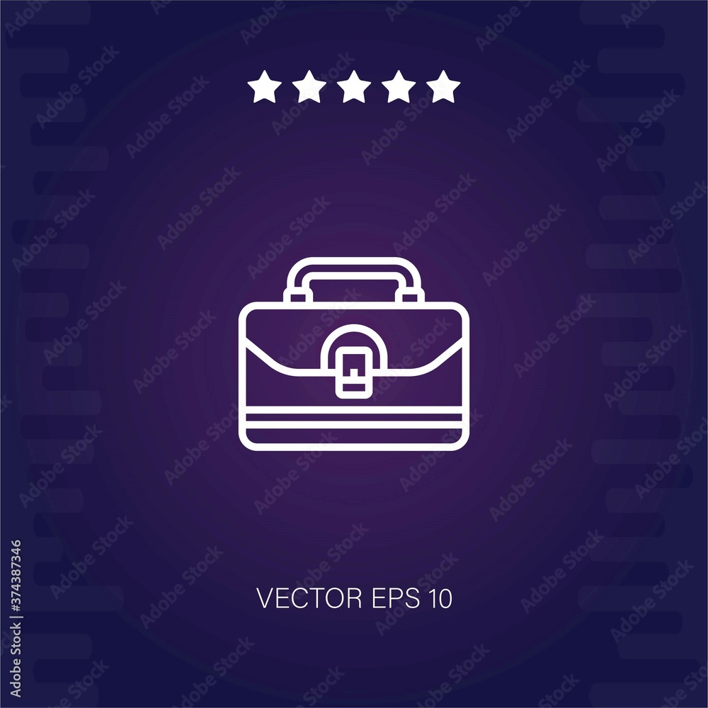 briefcase vector icon modern illustartion briefcase vector icon modern illustartion