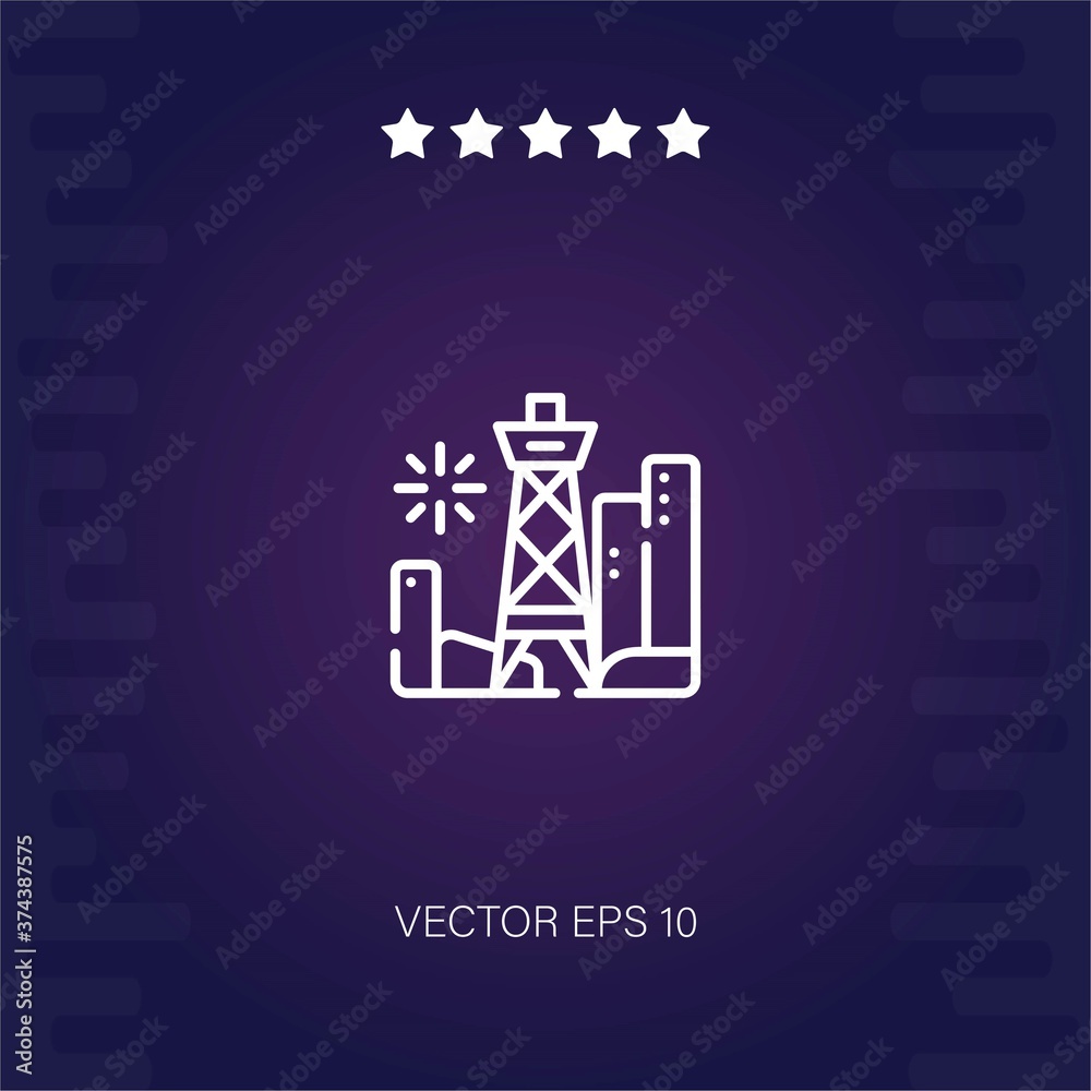 tokyo tower vector icon modern illustration tokyo tower vector icon modern illustration