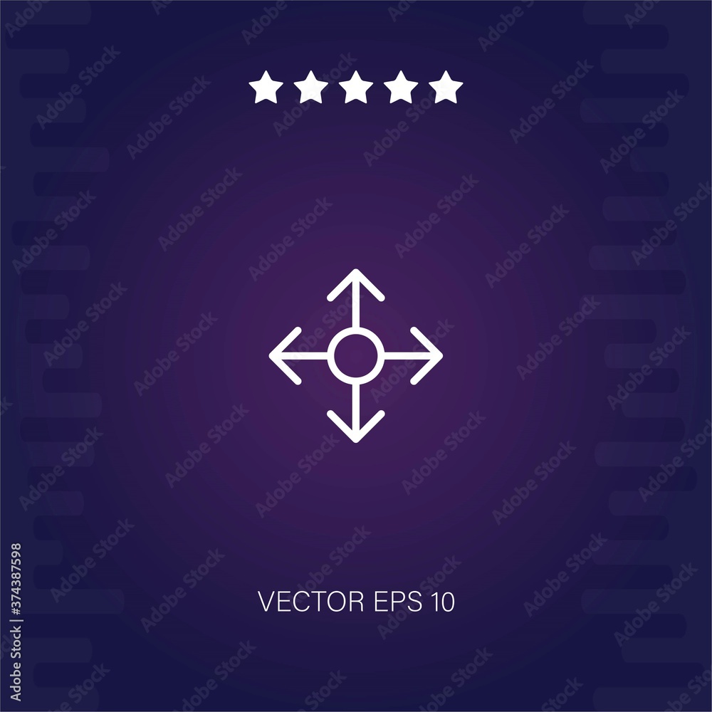 directions vector icon modern illustration directions vector icon modern illustration