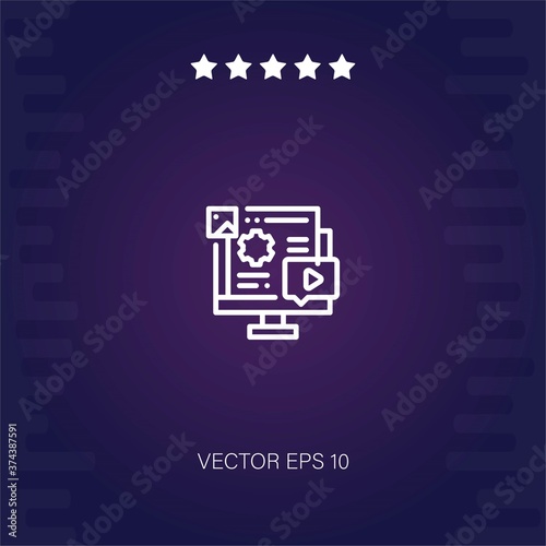 digital marketing vector icon modern illustration