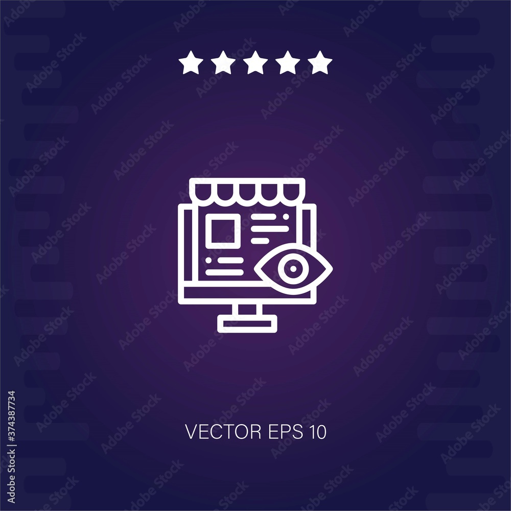online shopping vector icon modern illustration online shopping vector icon modern illustration