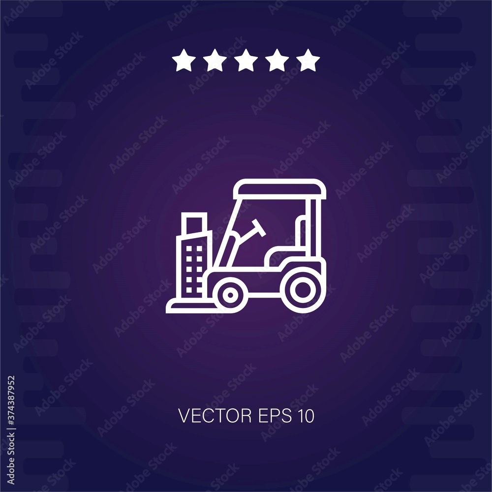 forklift vector icon modern illustartion forklift vector icon modern illustartion