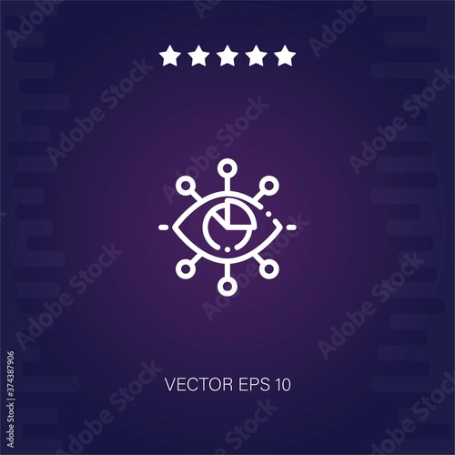 visibility vector icon modern illustration