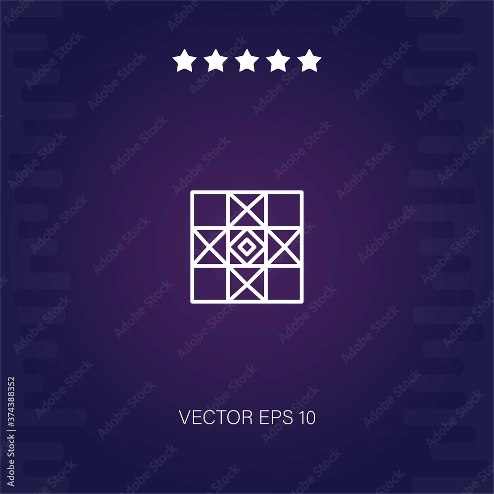 Fototapeta premium quilt vector icon modern illustration