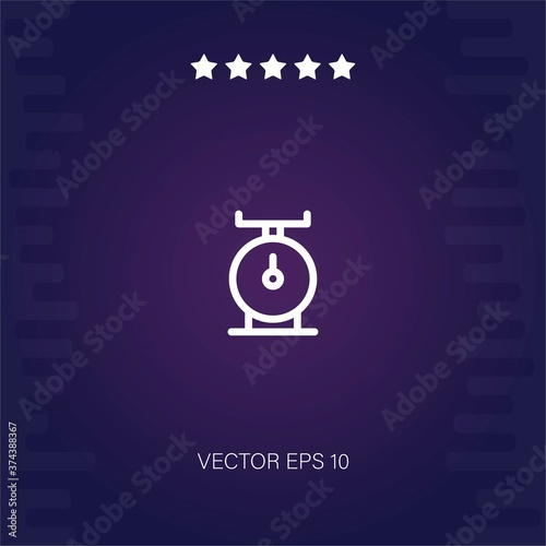 scale vector icon modern illustration