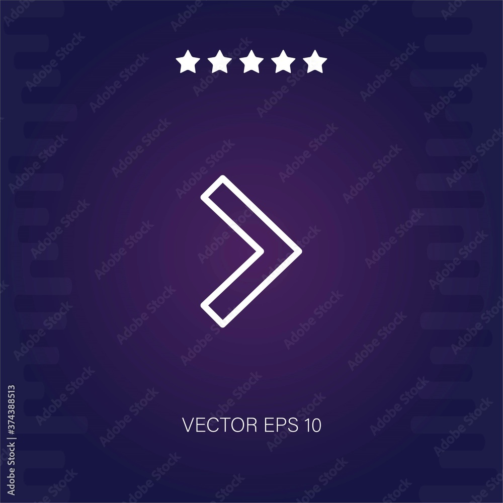 right vector icon modern illustration right vector icon modern illustration