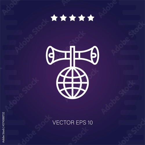 announcer vector icon modern illustration