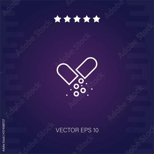 antibiotic vector icon modern illustration