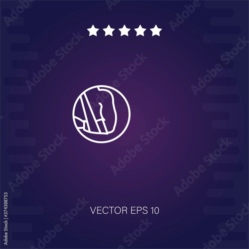 arm vector icon modern illustration