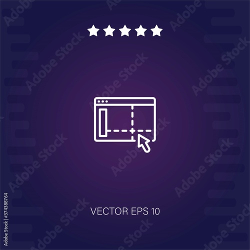 artboard vector icon modern illustration