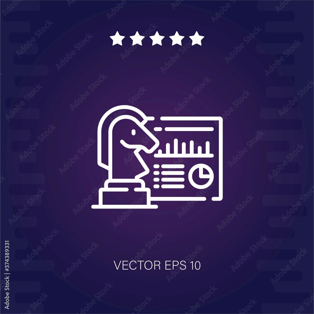 strategy vector icon modern illustration strategy vector icon modern illustration
