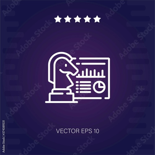 strategy vector icon modern illustration