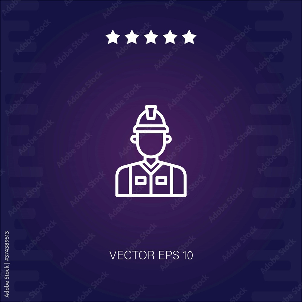 engineer vector icon modern illustration engineer vector icon modern illustration