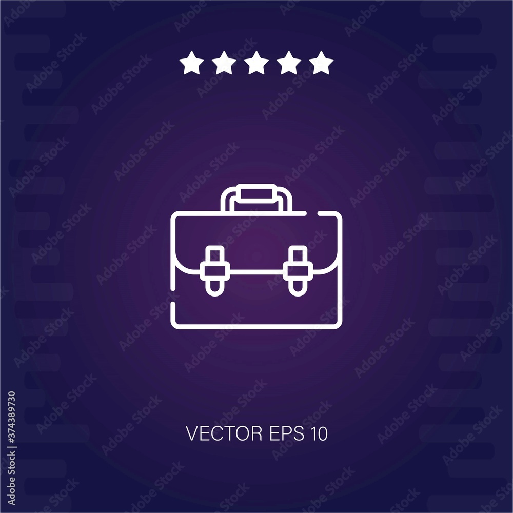 briefcase   vector icon modern illustration