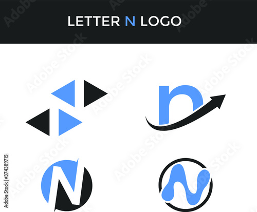Letter N Logo Set for Business