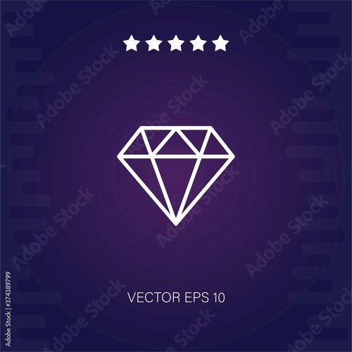 diamond vector icon modern illustration