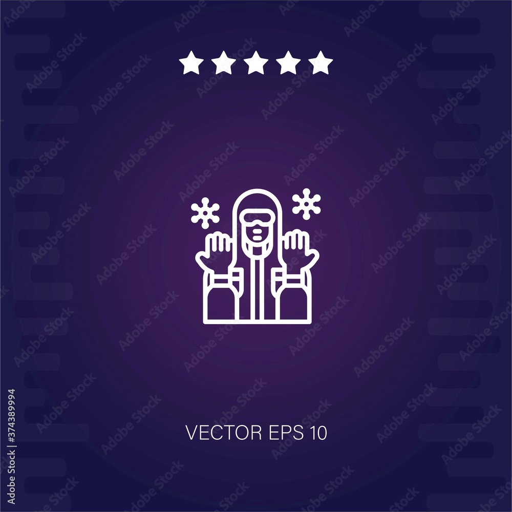 safety suit vector icon modern illustration safety suit vector icon modern illustration