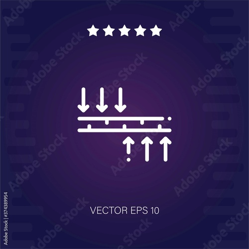 breathable   vector icon modern illustration