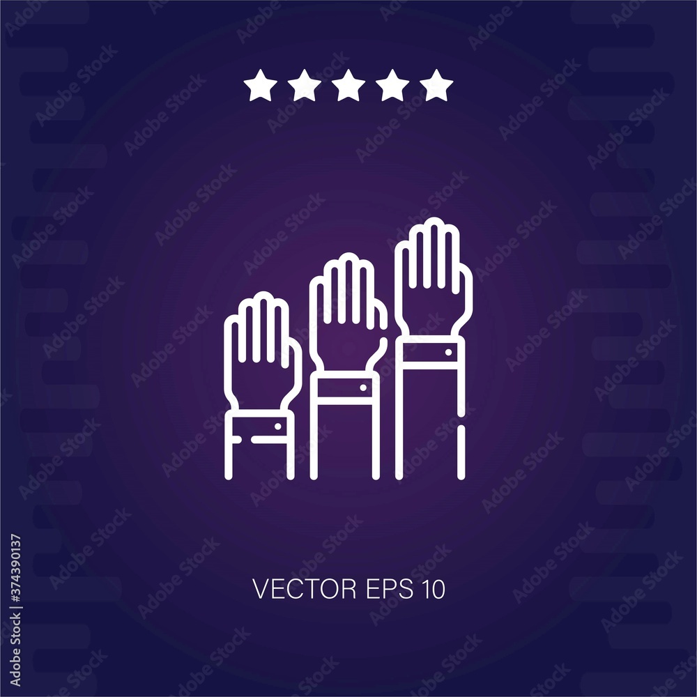 Fototapeta premium vote vector icon modern illustration