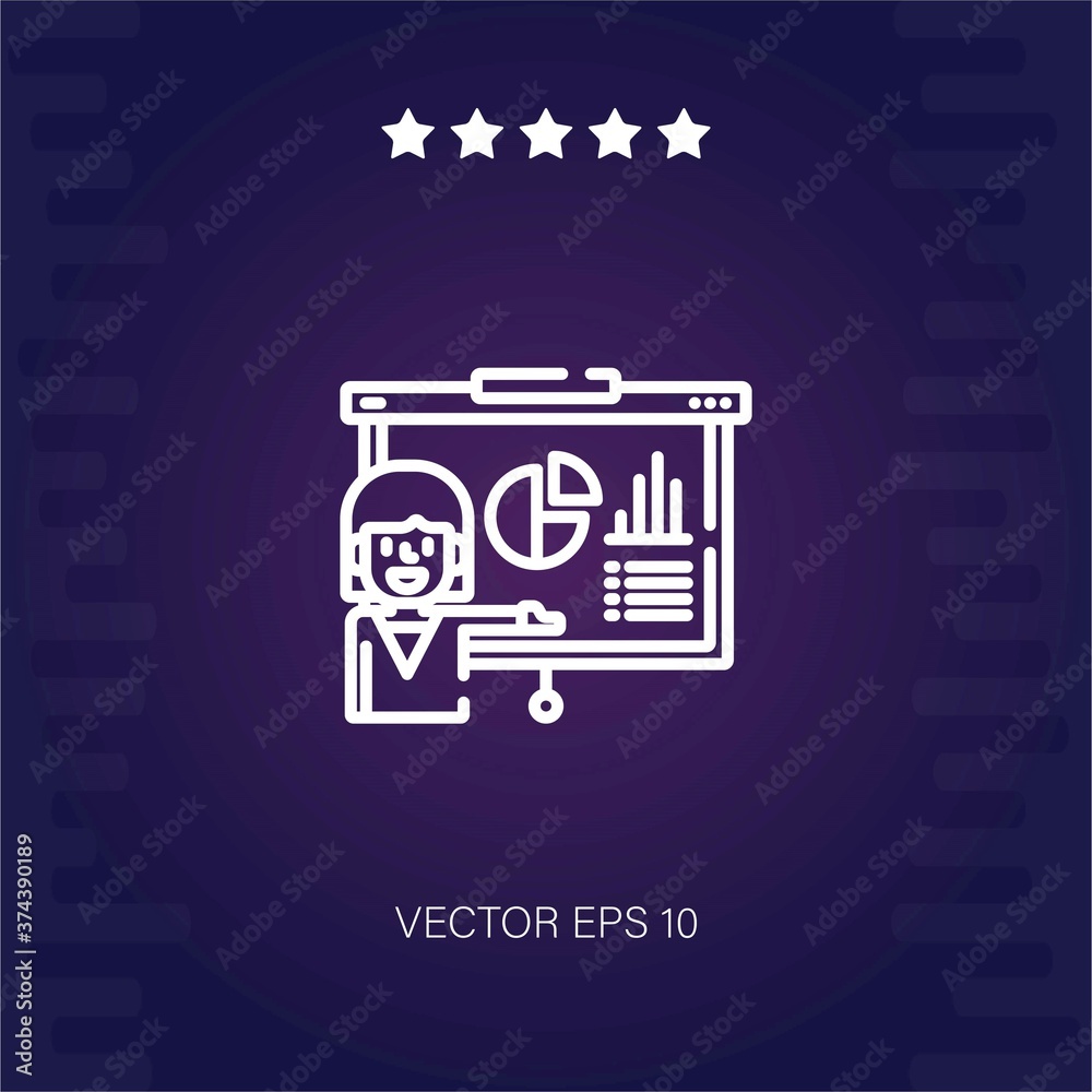 presentation vector icon modern illustration presentation vector icon modern illustration