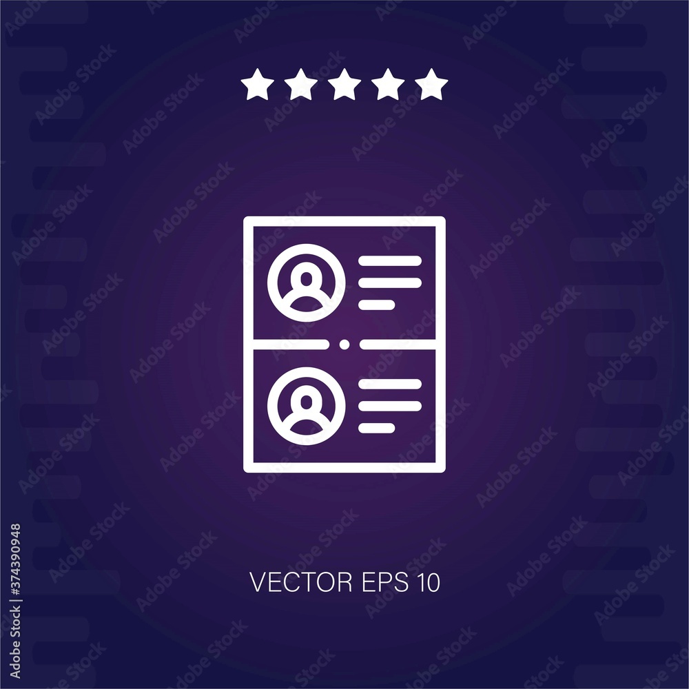 profile vector icon modern illustration profile vector icon modern illustration