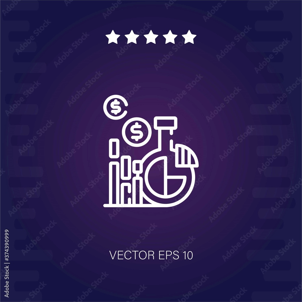 market vector icon modern illustration