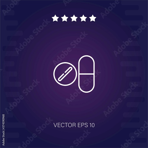 antiviral vector icon modern illustration