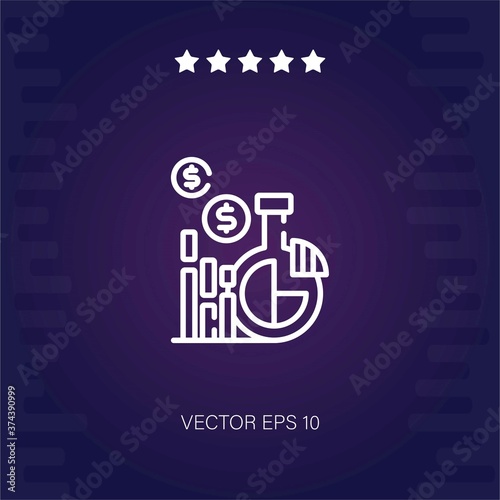 market vector icon modern illustration