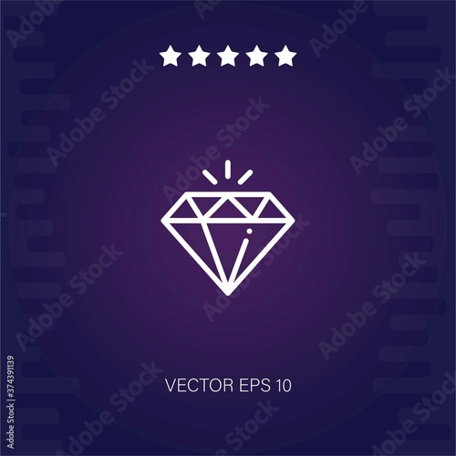 diamond vector icon modern illustration