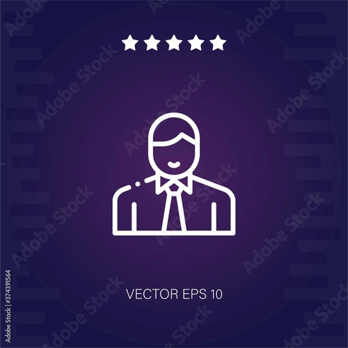 employee vector icon modern illustration