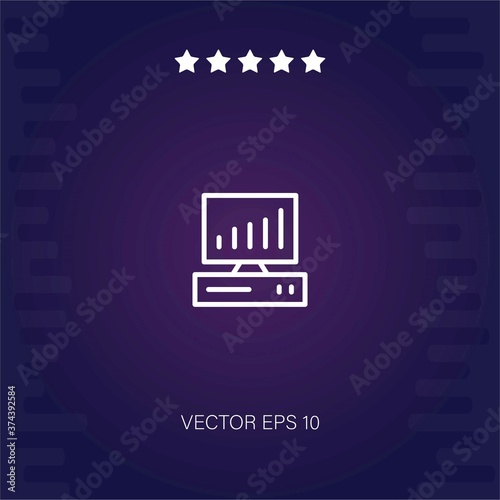 condenser microphone vector icon modern illustration