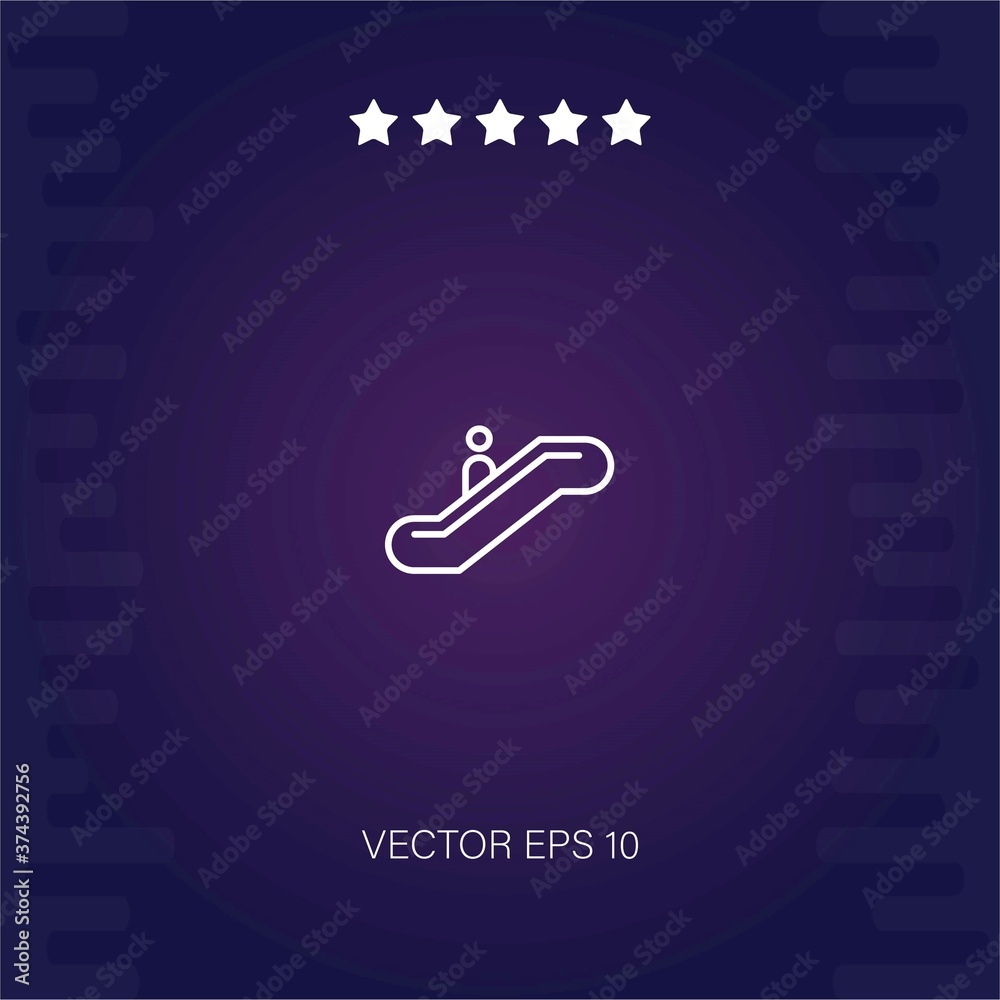 electric scalator vector icon modern illustration electric scalator vector icon modern illustration