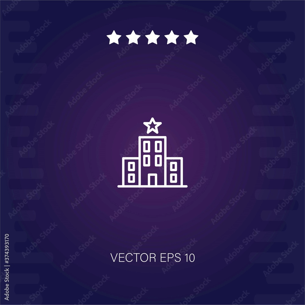 hotel   vector icon modern illustration