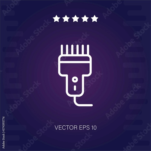 pet trimmer vector icon modern illustration