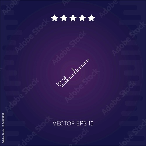 press tool outline vector icon modern illustration