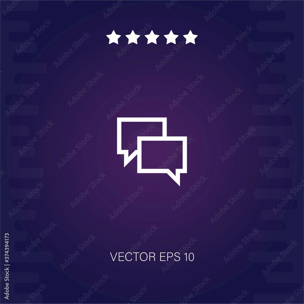 speech bubble vector icon modern illustration speech bubble vector icon modern illustration