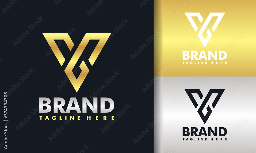 monogram letter VG logo monogram letter VG logo