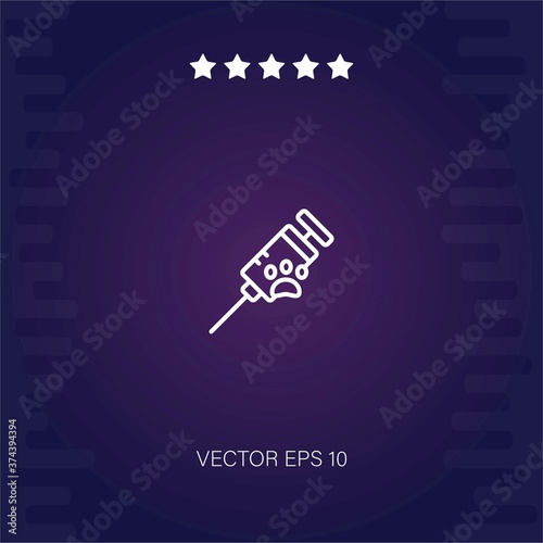 syringe vector icon modern illustration