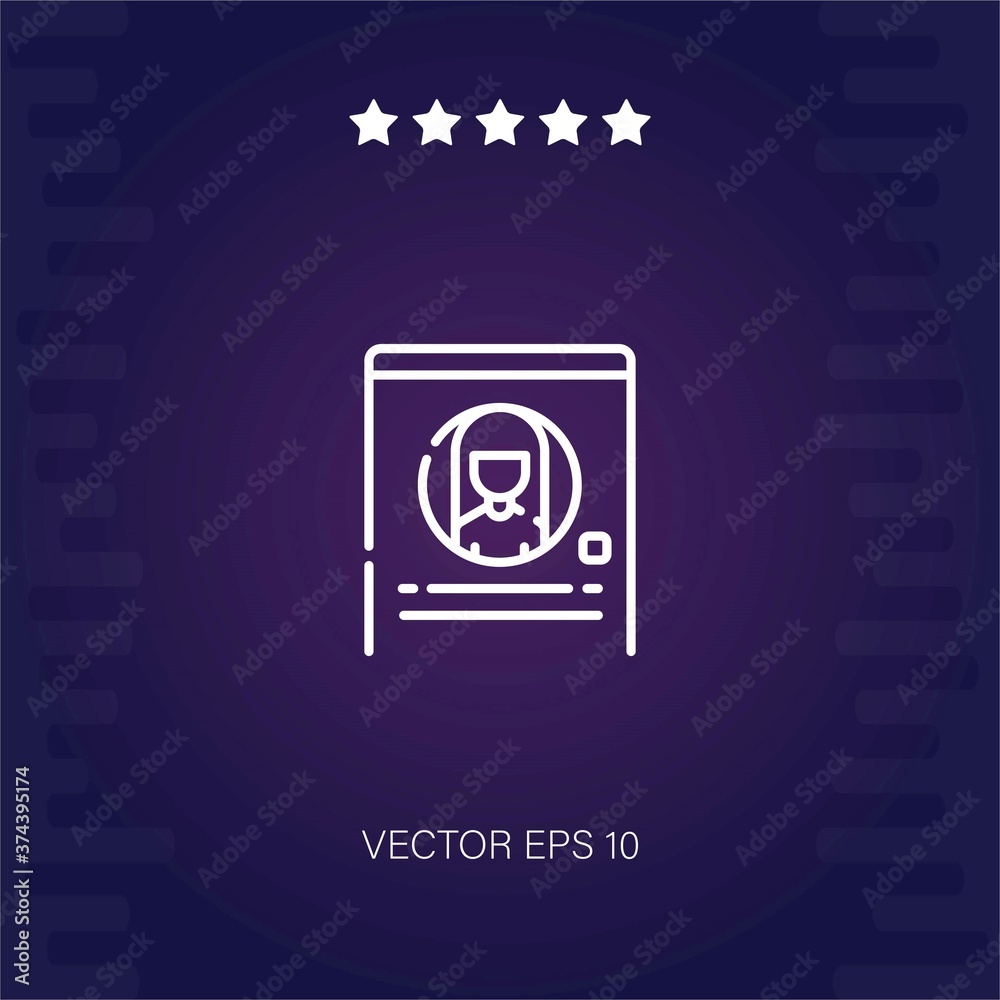 profile vector icon modern illustration profile vector icon modern illustration