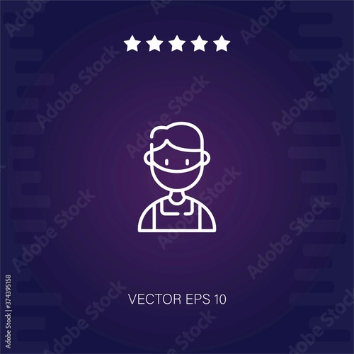 man vector icon modern illustration