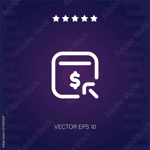 pay per click vector icon modern illustration